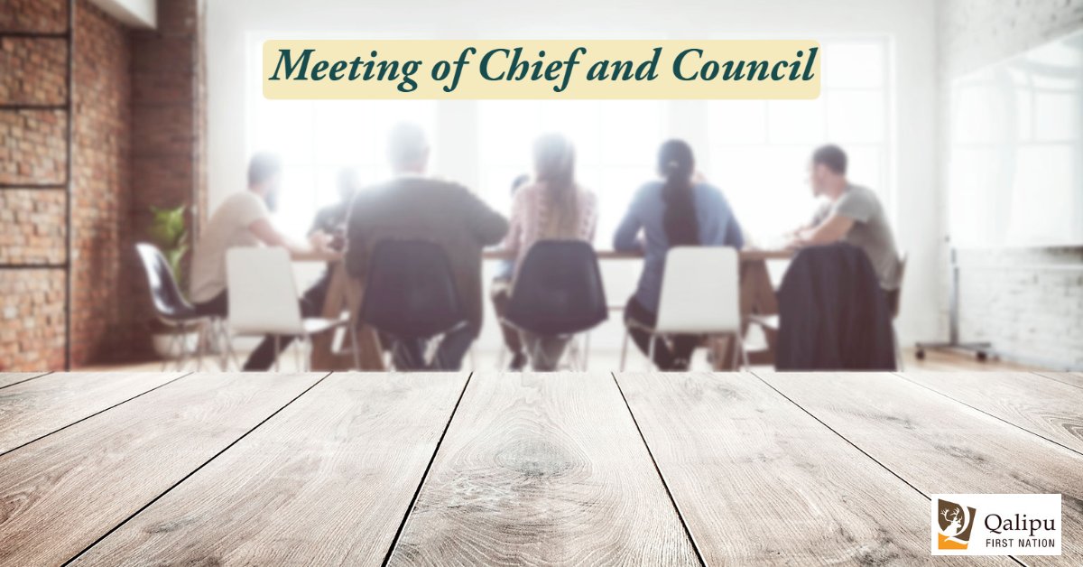 Tomorrow's meeting of the Chief and Council has been changed to a virtual event due to the winter storm warning on the west coast of Newfoundland. Members can view the meeting’s live stream by logging on to their KINU membership profile: mala.qalipu.ca/ginu/login.aspx