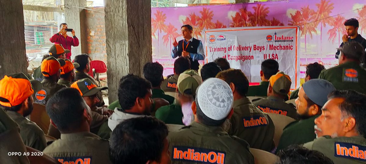 IndaneAOGhy's tweet photo. Safety Campaign & training of Delivery boys for App based safety checks conducted under Bongaigaon LSA. A total of 76 nos Delivery boys were present in the programme. #IOCL_assam #gramesh https://t.co/TaTnAnYp2f