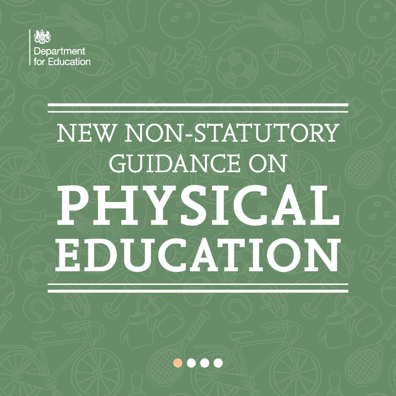 educationgovuk's tweet photo. We’re introducing new non-statutory guidance on PE to ensure girls and boys from all backgrounds have equal access to sport and can enjoy PE for 2 hours a week 🏅🏐🎾🏀🏏

Read more in the guidance ⬇️
https://t.co/dKcbl4as98