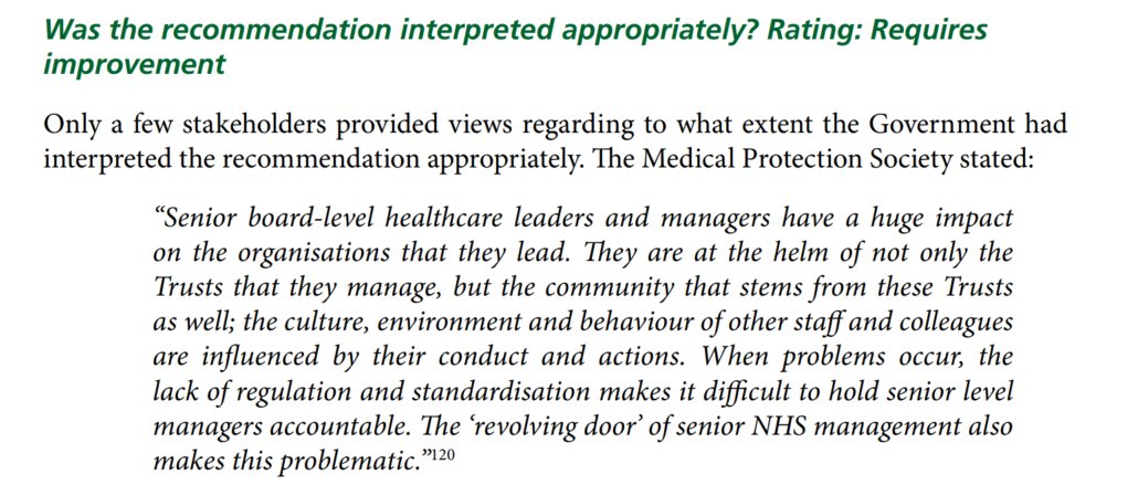 Important report published today from @CommonsHealth Expert Panel on patient safety. MPS are pleased to have contributed to this in several areas, particularly on the lack of regulation of NHS management👇 Read more on the report➡️ committees.parliament.uk/committee/81/h…