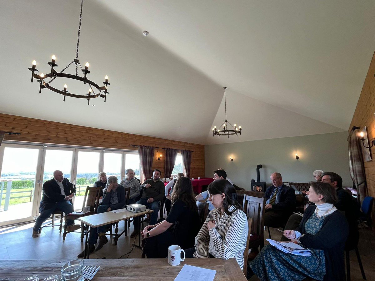 A successful meeting held with members and Shropshire Council taking a look around the Sundorne Castle Estate. Discussion took place around rural housing, environmental schemes and transport networks.