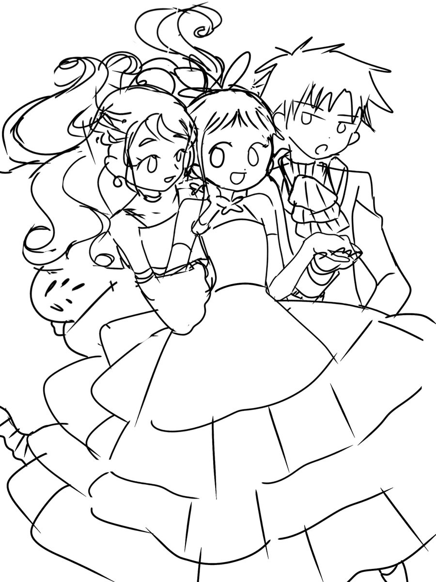 mezzo_0305's tweet photo. おとな姿楽し〜〜！ラフ出力で満足しちゃったやつ😇 https://t.co/g6ZJsSYU4P