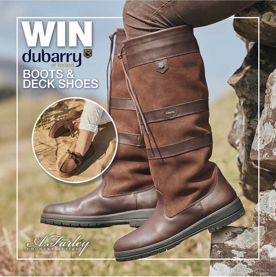 ✨ 🎁 DUBARRY GIVEAWAY 🎁✨ 

Giveaway includes;
✨A pair of Dubarry Galway Boots 
✨A pair of his or her Dubarry deck shoes 

To enter;
1) Follow <a href="/afcountryattire/">A Farley Country Attire</a> &amp; like this post 
2) retweet
3) enter your email on the link below 

afarley.co.uk/pages/competit…

Ends Friday 12th April
