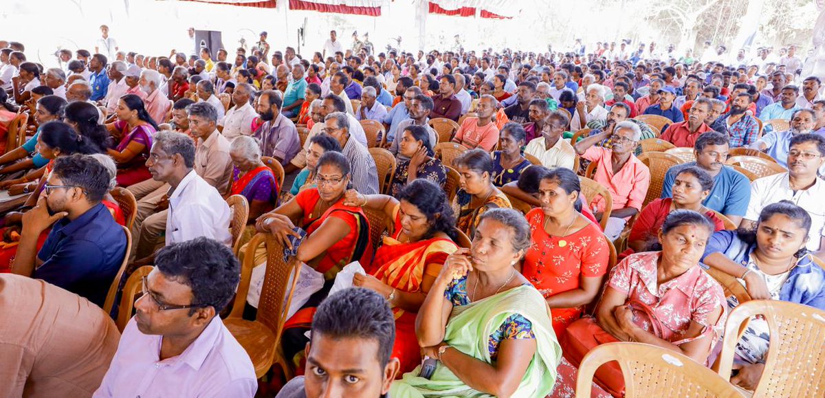 Land ownership is a fundamental right. We launched the Urumaya programme in Dambulla and today, it reached Jaffna. I’ve instructed its completion by June, transitioning from permit-based to freehold deeds to correct historical injustices and secure land ownership for all. Today…