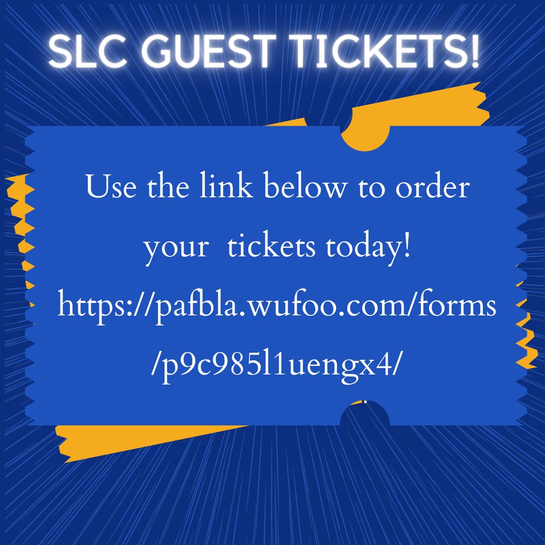 Happy FBLA Friday PA FBLA! We are excited to welcome guests to our Opening and Awards of Excellence sessions! Swipe to read more about ticket sales!