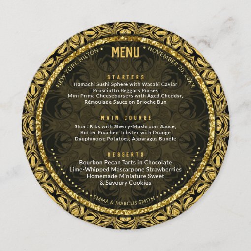 webgrrl_art's tweet photo. Unique Weddings ❤ Black Gold Fireworks Wedding Round Menu Card https://t.co/4ZdQ3RmnU5 » Customize It! https://t.co/BWjqlh8Kvz