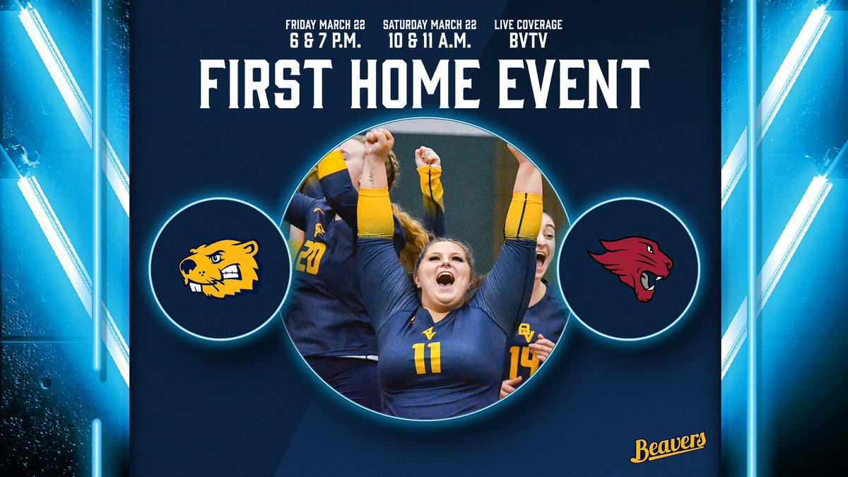 BVUAthletics's tweet photo. šOur first @BVU_STUNT event is this weekend!
Join us in Siebens Fieldhouse, or watch enhanced full coverage courtesy of our friends at @BVTVstudios and the excellent digital media program @BuenaVistaUniv:
š¹: https://t.co/36pAX6nQ6q
#BeaversBuild #StuntTheSport #DIGIProud https://t.co/aq3ibXWPgz
