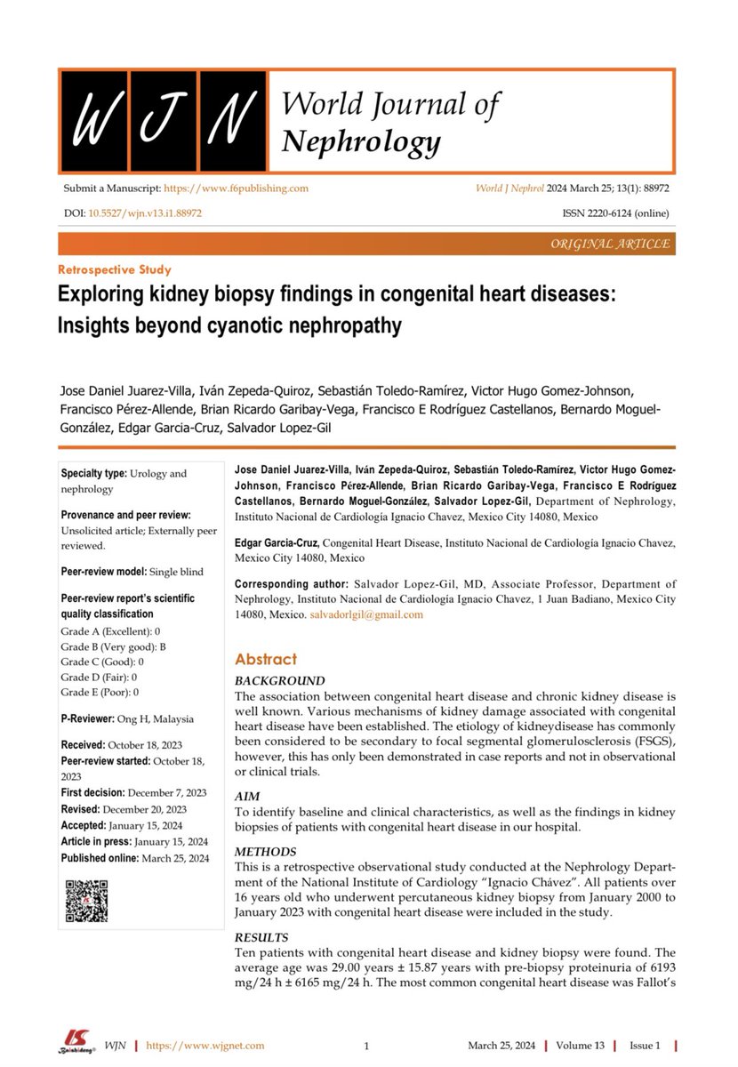 vikouerMD's tweet photo. Happy to share this work that involves the spectrum of CV and kidney diseases. Wonderful to work w/ @Garedg23 highly recognized in this field, my mentors @salvadorlgil @bernardo_moguel &amp; friends @daniel_00_5 @Sebasti36191133 @BrianGaribayV @NefrologiaINC

10.5527/wjn.v13.i1.88972 https://t.co/Mmr3qmQLDf