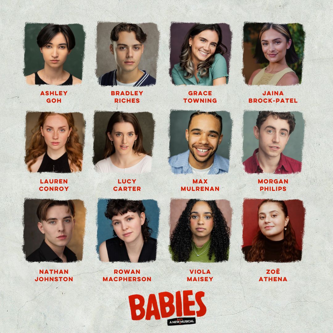 📢😍 Say hello to the amazing cast of 👶 @babiesmusical theotherpalace.co.uk/babies-a-newbo… including @ashleyinshades, Bradley Riches, Grace Towning, Jaina Brock-Patel, @weeconroy, @LucyCarterBR, @MulrenanMax, Morgan Philips, Nathan Johnston, Rowan Macpherson, @ViolaMaisey, & Zoë Athena.