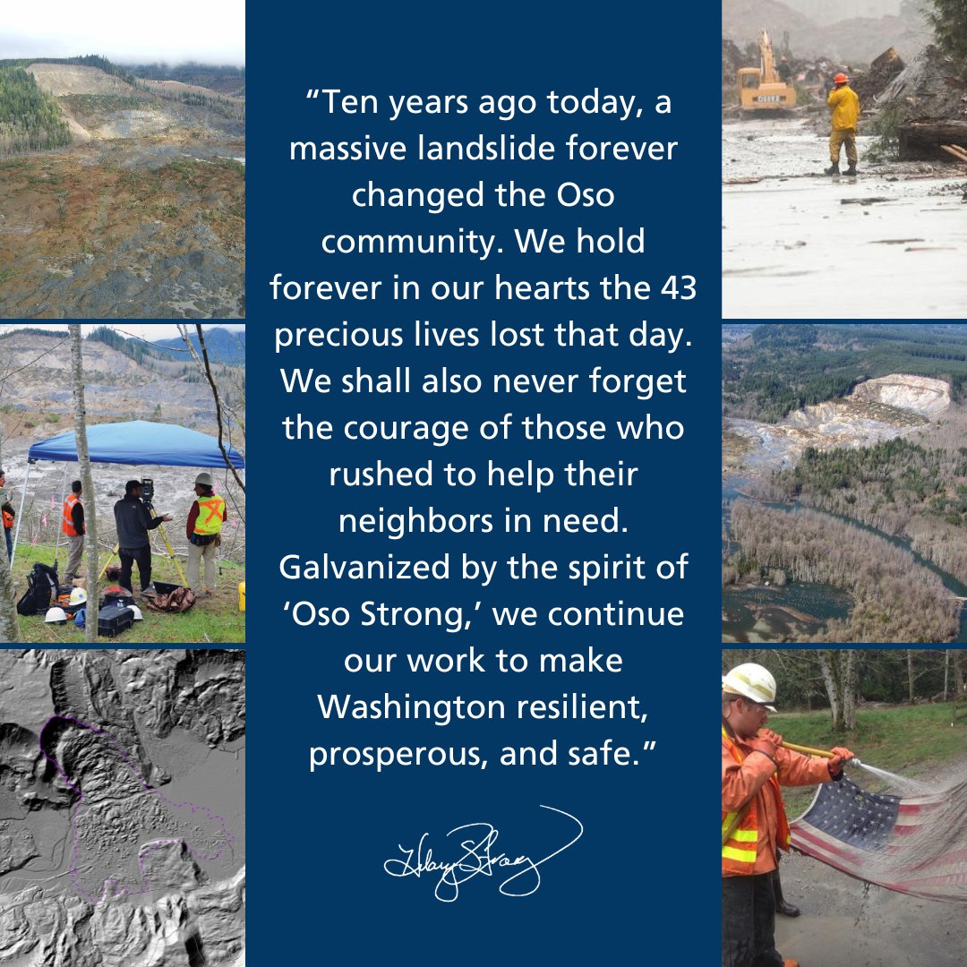 As we mark a decade since a tragic landslide shattered the Oso community, we know one thing for certain: we don’t ever want that to happen again. Which is why DNR continues to identify, map, and understand the risks landslides pose for Washington communities.