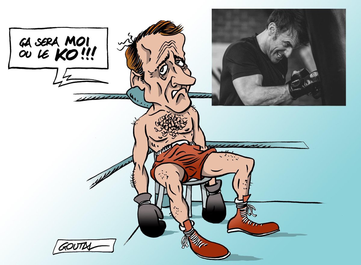 #Macron C'est le KO ❗️ 🤡🤡 #Ruffin2027 #MacronLaHonte 🤡🤡🤡