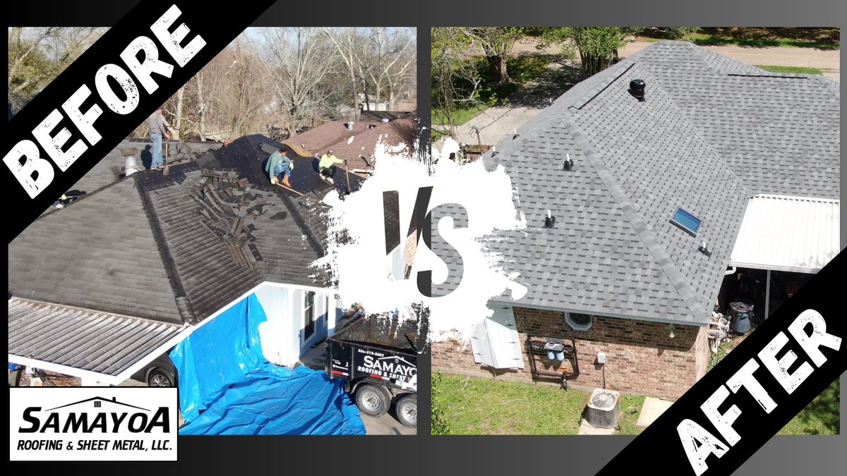 SamayoaRoofing's tweet photo. Watch our the new video: 🏃‍♂️🏃‍♂️

ROOF REPLACEMENT l ROOFING l SAMAYOA 🔨 https://t.co/HD0WWrdwP4 via @YouTube 

#Louisiana, #Quality, #Roofing, #Roof, #RoofLeak, #SheetMetals, #MetalBuildings, #GuttersInstallation, #BatonRouge. https://t.co/uAMo3r0VbR