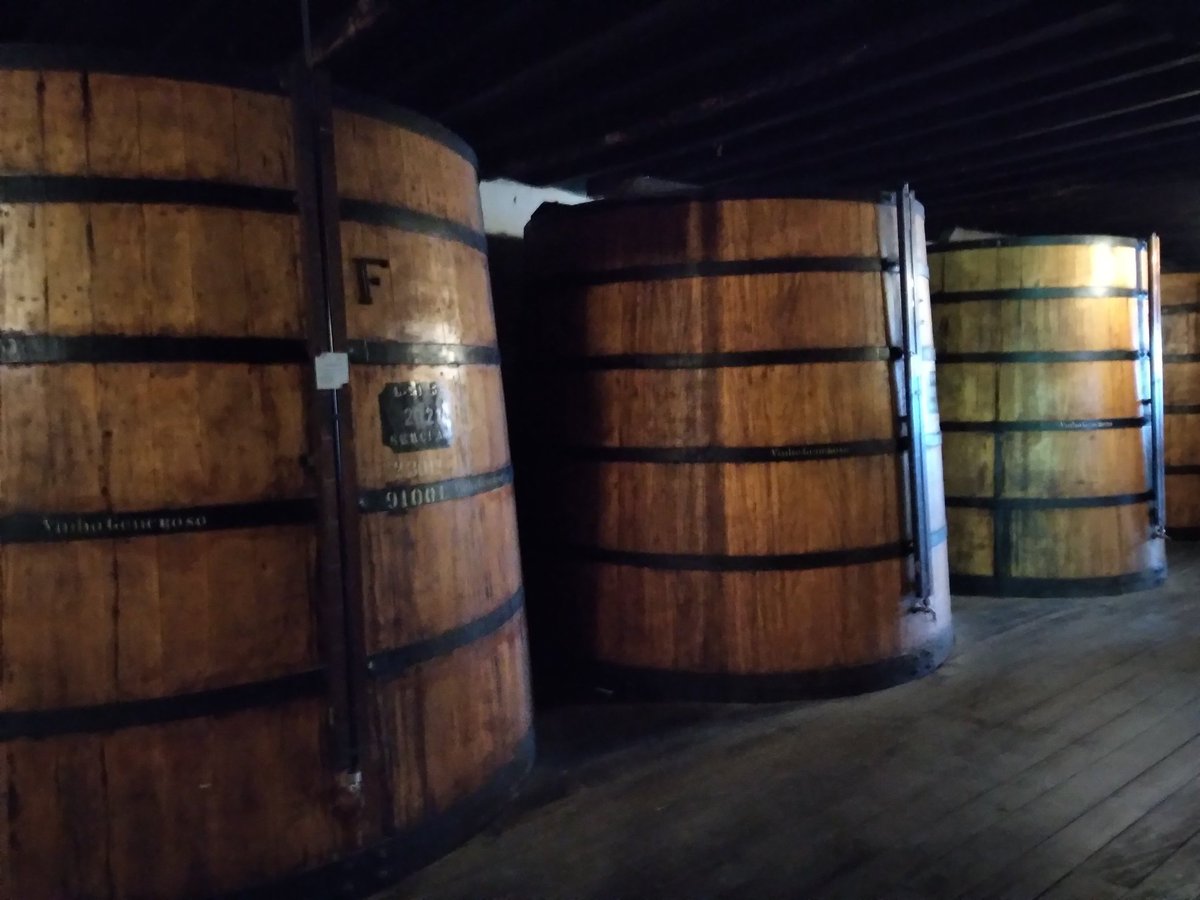 Interesting tour around Blandys Madeira wine Lodge today to learn how this tipple is made. Tasted some examples including a superb vintage from 1968.