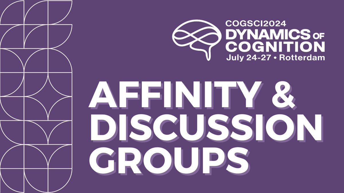 The @cogsci_soc invites proposals from both established and new Affinity and Discussion Groups of cognitive scientists, formed around shared identities, interests, and goals, to help advance diversity and inclusivity in #CogSci Visit cognitivesciencesociety.org/cogsci-affinit… and apply by May 17!