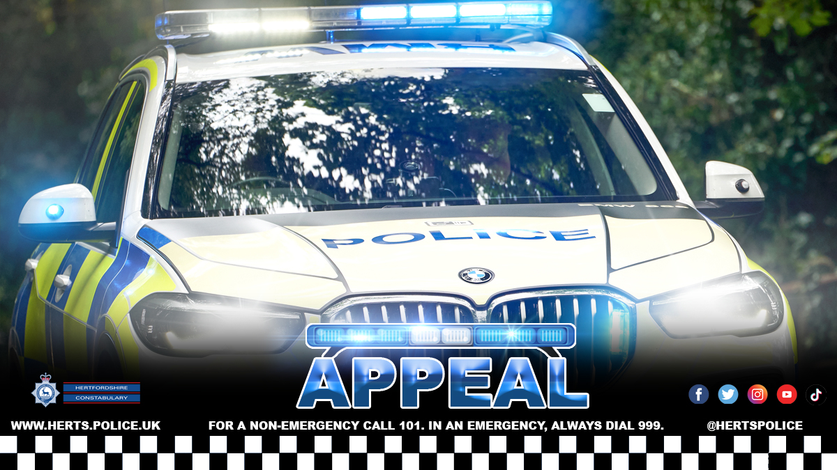 Officers from the Bedfordshire, Cambridgeshire and Hertfordshire Roads Policing Unit are appealing for information relating to a serious road traffic collision in Hertford. Read more 👉 orlo.uk/Jb5UU