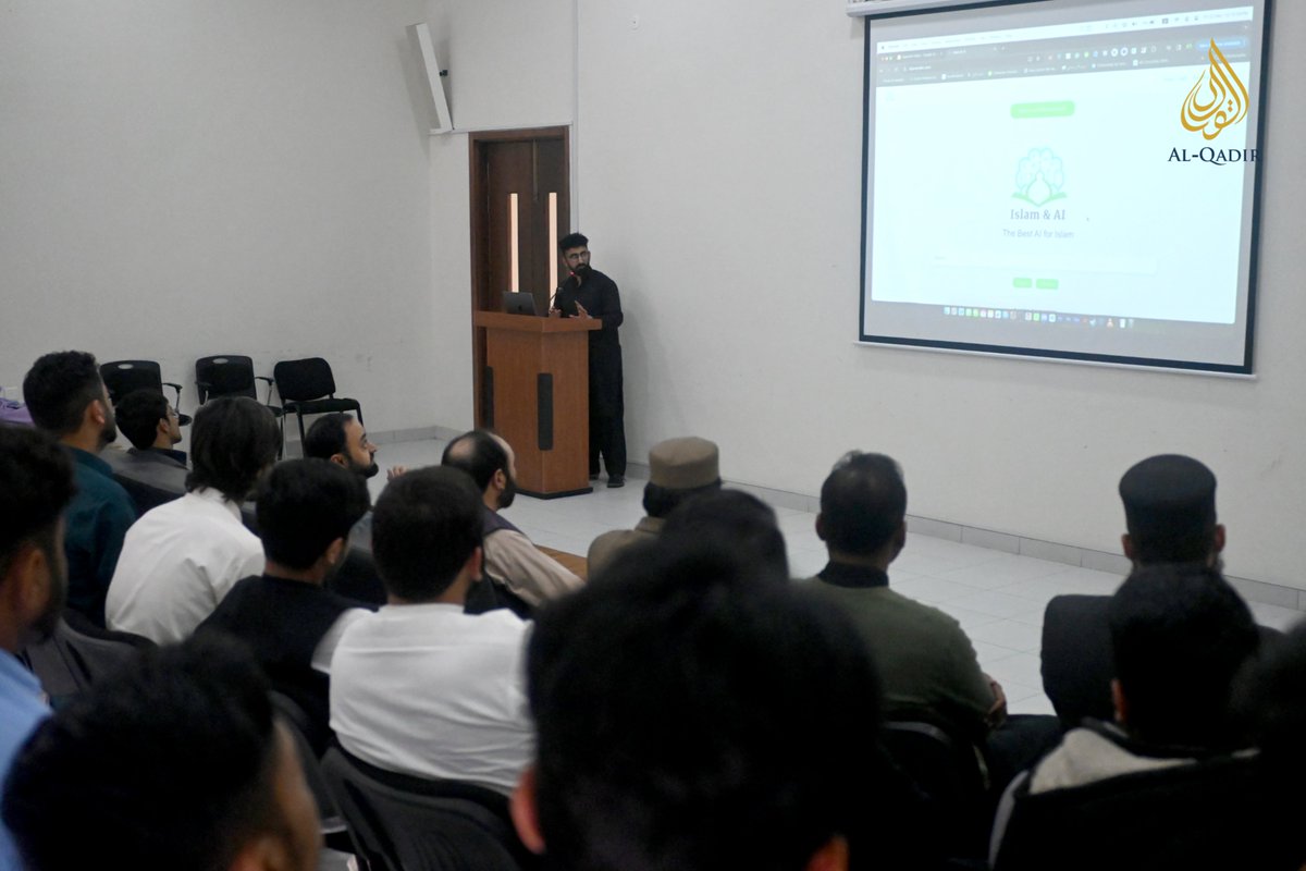 AlqadirUniTrstP's tweet image. Thrilled to host a seminar at Al-Qadir University Project Trust, exploring the fusion of Islam &amp;amp; AI. Thanks to Mr. Ali Zahid Raja, Founder of Islam &amp;amp; AI, for his enlightening insights! Stay tuned for more updates! #AQUPT #IslamAndAI #FaithMeetsTech 🕌🤖✨