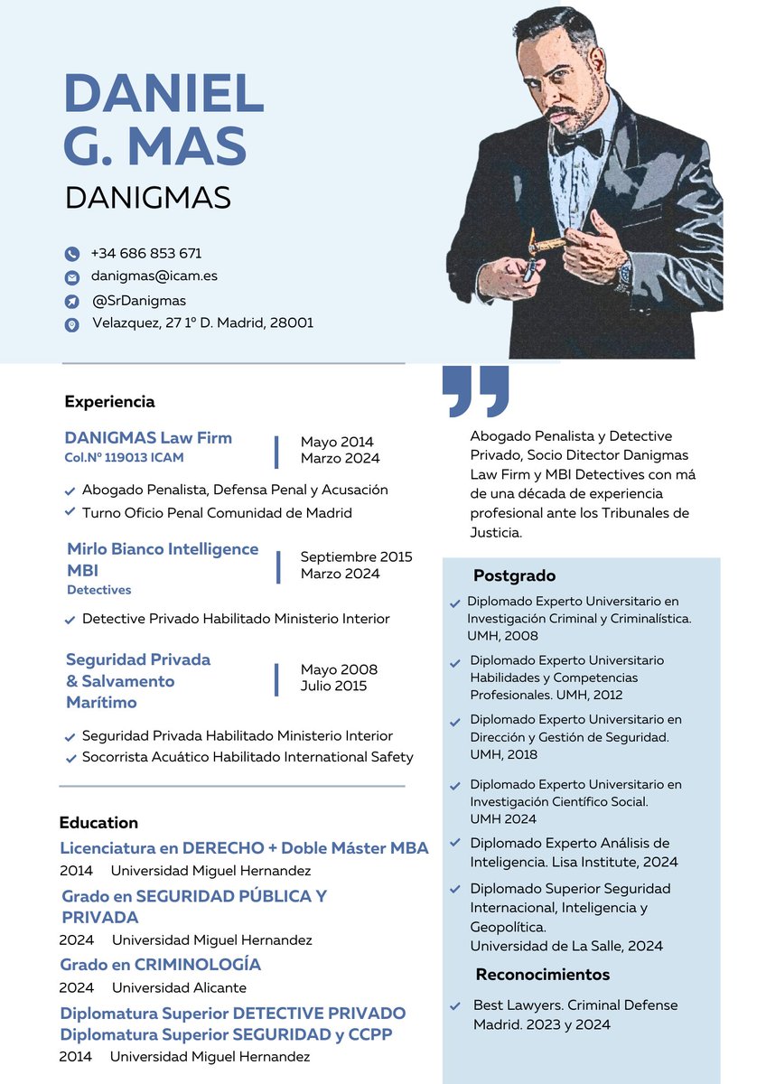 SrDanigmas's tweet photo. Mi experiencia Profesional #Danigmas 🎓 https://t.co/kgoC0V59qX