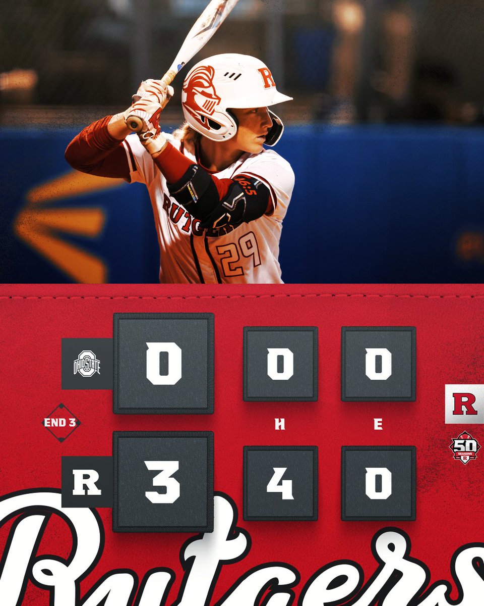 RUSoftball's tweet photo. E3 | Payton Lincavage with a home HR

#GoRU #RUSB #Team50 https://t.co/kUFx29Ceun