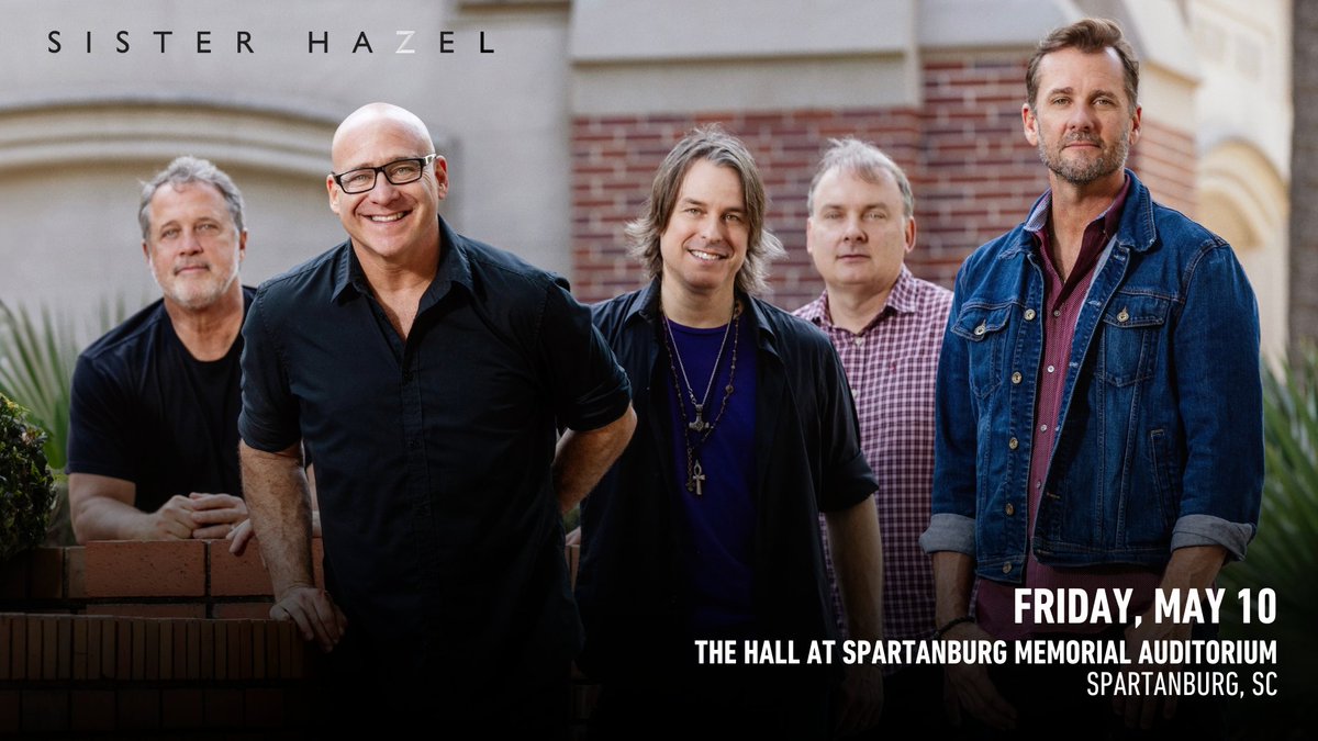 SPARTANBURG, SC! We're set to hit the stage on 5/10 at The Hall - Spartanburg Memorial Auditorium! Get Your Tickets - bit.ly/3PySj3n