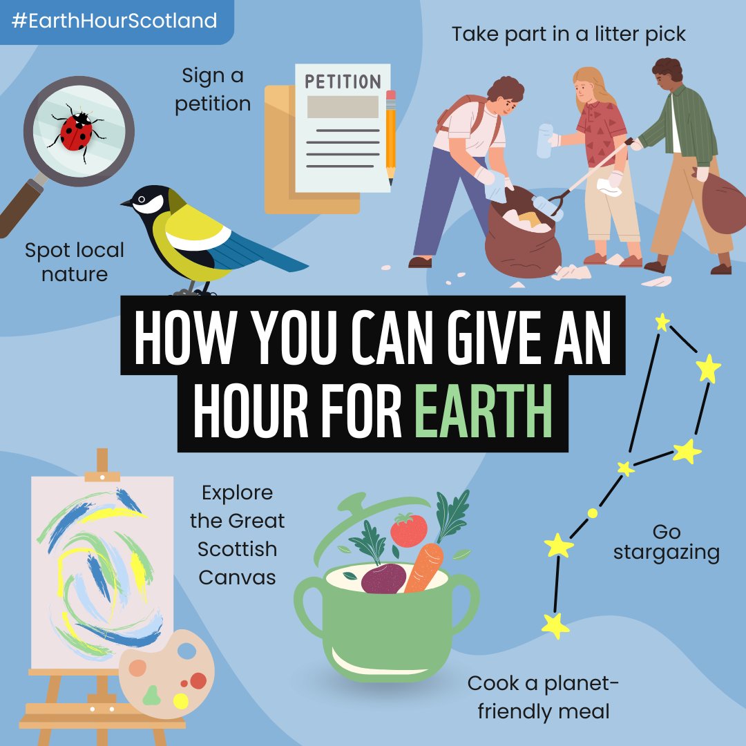 Edinburgh_CC's tweet image. It&apos;s @EarthHour on Saturday, how will you spend it? We can all take small &amp;amp; simple steps everyday to save energy &amp;amp; support our environment #netzero2030 #earthhourscotland
