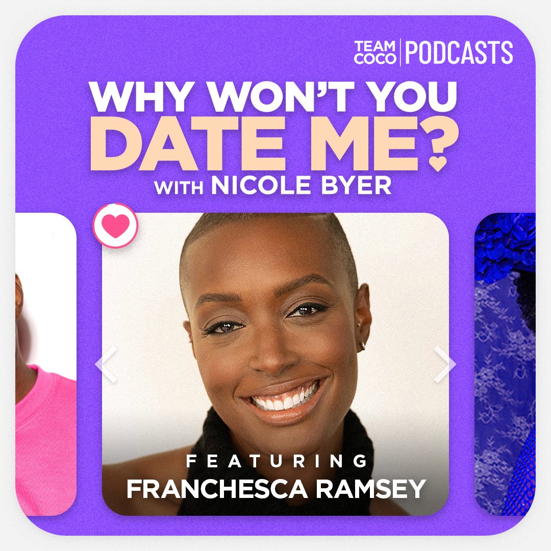 TeamCoco's tweet photo. Today on #WWYDM comedian @chescaleigh joins @NicoleByer to discuss what she's learned after going through an expensive divorce, how to find singles in the wild, queer speed dating, and more. Listen: https://t.co/D6kzW30jAk https://t.co/3vlLuWwQBe