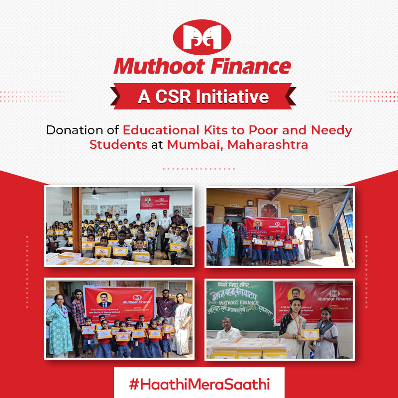 TheMuthootGroup's tweet photo. In commemoration of the 3rd Anniversary and Remembrance Day of our esteemed Group Chairman, Late Shri M. G. George Muthoot, Muthoot Finance, through its CSR initiative, distributed educational kits consisting of notebooks to the poor and needy students.
#MuthootCSR #CSR https://t.co/cRtXTEczAI