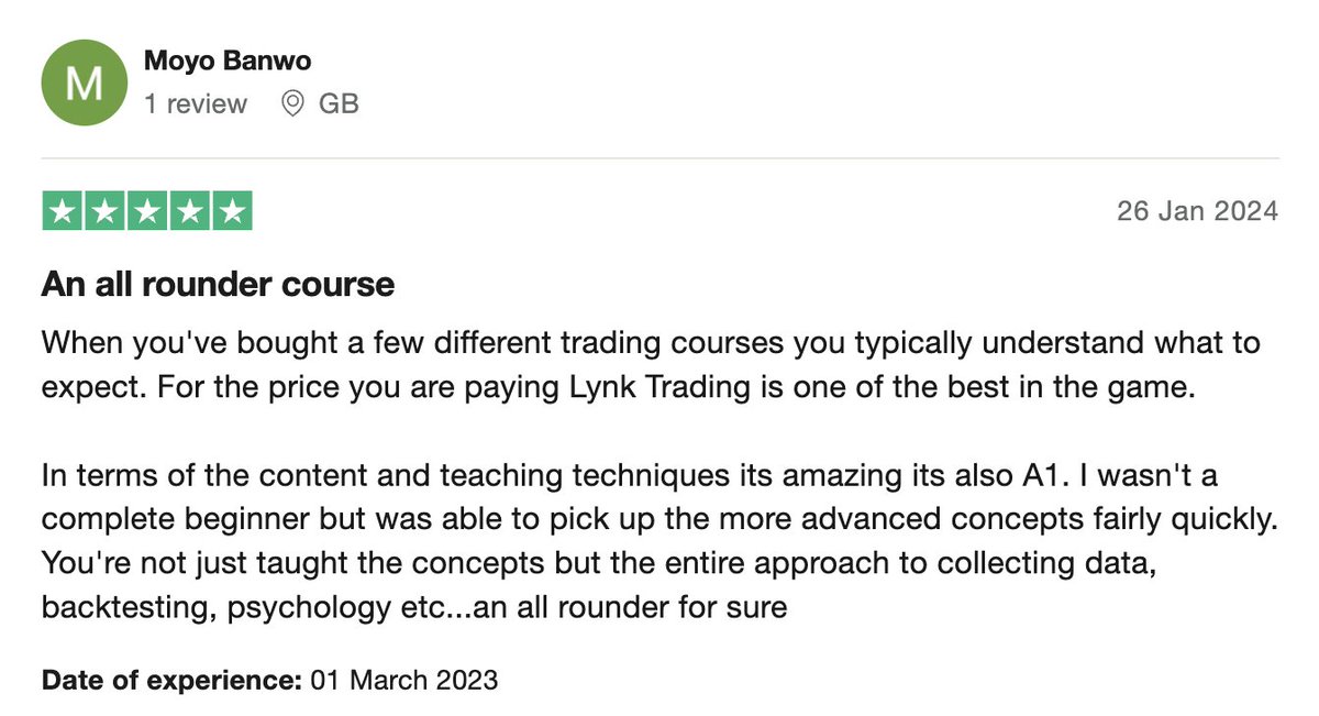 LynkTrading's tweet photo. Some member reviews of our services here at Lynk Trading. https://t.co/K9oEBuj4ON
