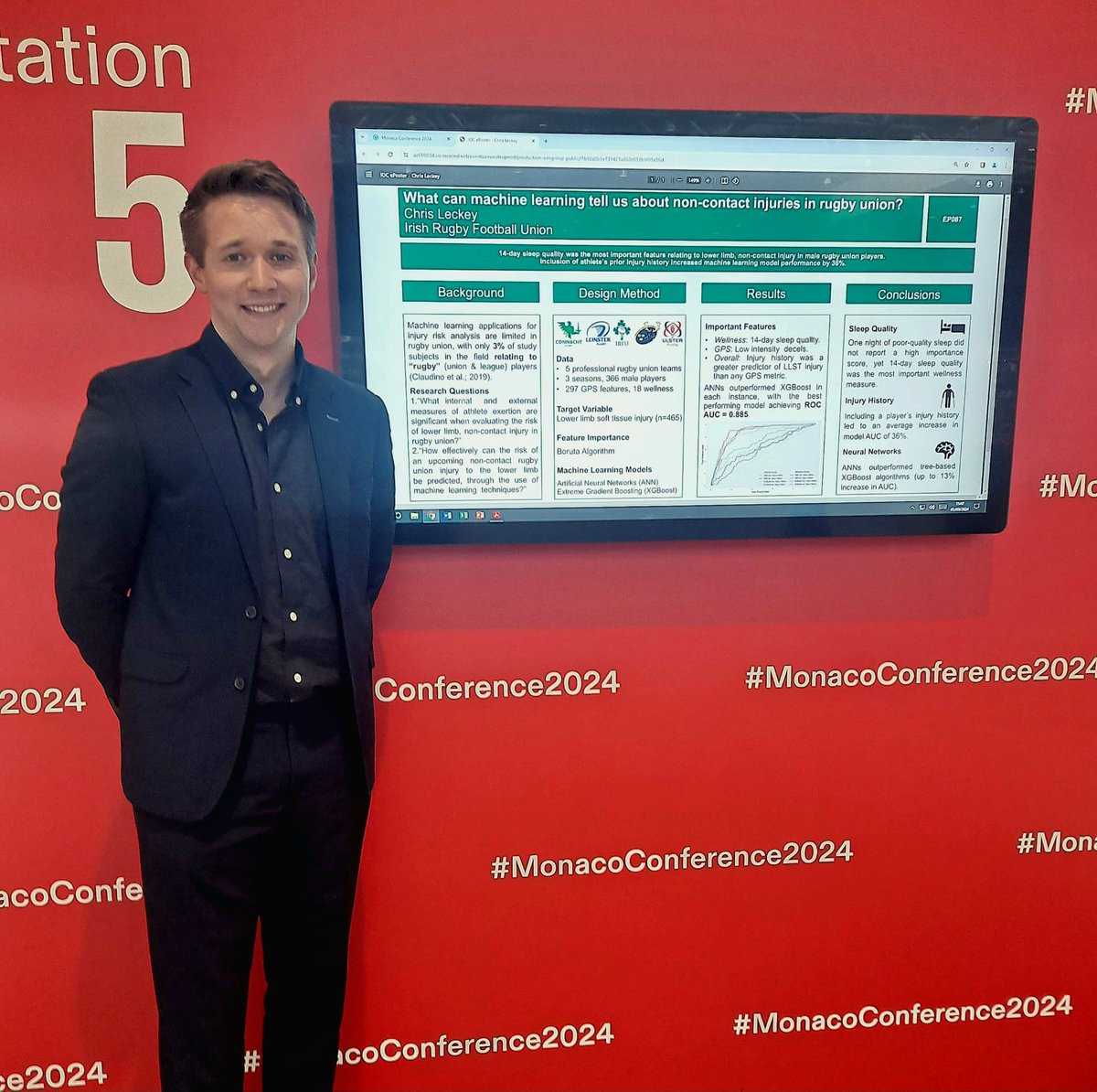 chrisleckey_'s tweet image. Thanks to @IrishResearch for the chance to attend my first @IOCprevConf at the start of the month in Monaco. Great to learn from leading researchers and to discuss my eposter! ๐
#loveirishresearch