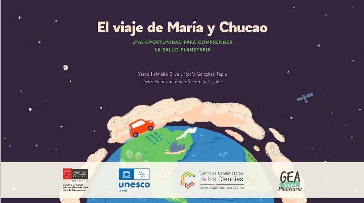 El viaje de María y Chucao: Una oportunidad para comprender la #SaludPlanetaria'  26 de Marzo a mediodía.
Transmisión en vivo 📺: lnkd.in/e4aEmAfU
El libro será gratis para todos!