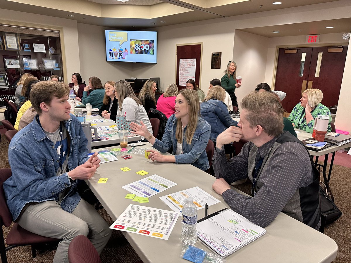 Teach_2_Empower's tweet photo. How might we ground our instructional design in shared values? Deep conversations today with @bcpsky coaches about aligning our values with transformational learning and what it looks like to bring that to life. https://t.co/vaVeNhmGoU