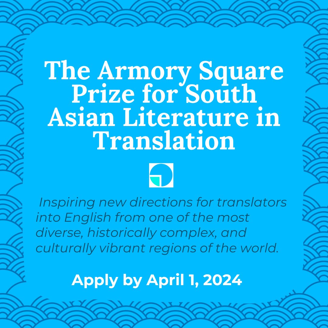 Spread the word! There are only 10 days left to apply for this year's Armory Square Prize. The winning translator of a work by a South Asian woman author will have their book published by @open_letter. See all details and apply here: armorysv.com/translation-pr…