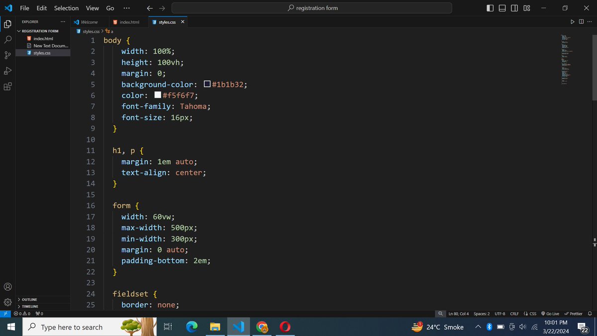 SyntaxSam405's tweet image. Update on Day4 and 05 . Just finished learning HTML and now starting to learn CSS! Learned some basic properties of CSS today. Excited to make my web projects look awesome! 💻✨

#webdev 
#CSS 
#html5