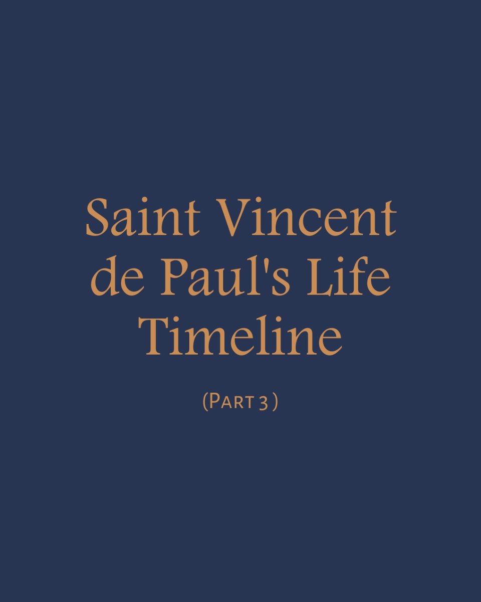 cmmaisonmere's tweet image. 🕰️ St. Vincent de Paul's Life Timeline - Part 3

Step into the next chapter of the remarkable journey of our esteemed founder, #StVincentDePaul.

We are moving step by step like he did.

What would you like to see next?

#CongregationOfTheMission #MaisonMère #FamVin #Vincencians