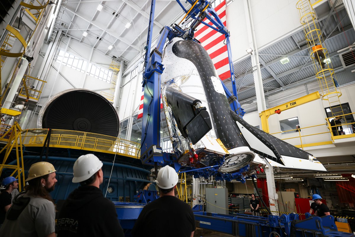 At @NASA's In-Space Propulsion Facility in Ohio, Dream Chaser will be exposed to low ambient pressures, low-background temperatures, and replicated dynamic solar heating, to simulate the environment the spacecraft will encounter during its first mission to the @Space_Station.