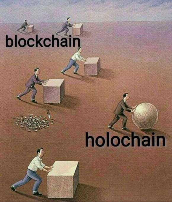 #blockchain is not suitable for #Web3. It breaks down like a train and runs slow. That insecurity solves #Holochain. There is no central point of failure with Holochain. I don't want internet collapse using blockchain, I choose Holochain. #p2p #Holo #HoloFuel $HOT #crypto