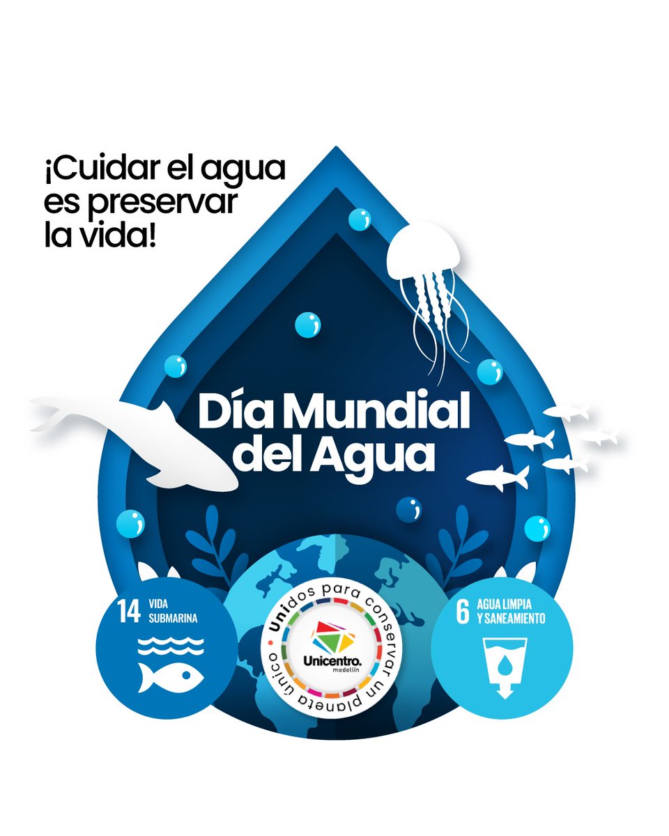 💧🌍 Hoy conmemoramos el Día Mundial del Agua, un recordatorio crucial de la importancia de este recurso vital para la vida en nuestro planeta. 💙🌱

Cada gota cuenta, y nuestras acciones diarias pueden marcar la diferencia.💦🌏

#DiaMundialDelAgua #CuidaElAgua #Sostenibilidad