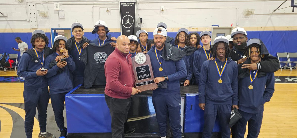 This morning Eagle Academy of Young Men II were officially acknowledged as the PSAL 4A boys basketball champions. They will now take on Archbishop Stepinac on Sunday at 8pm at LIU-Brooklyn in the PSAL vs. CHSAA Champions Challenge