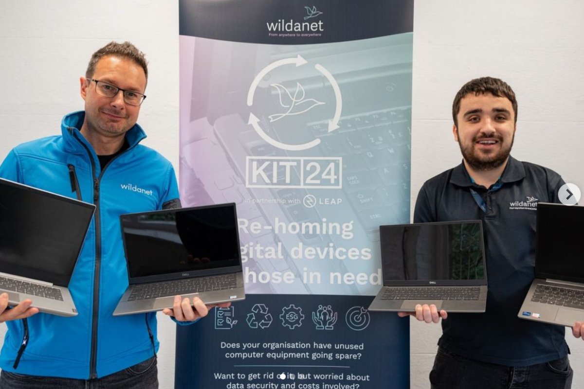 Introducing KIT|24 <a href="/wildanet/">Wildanet</a>'s latest initiative in partnership with Leap, tackling both the digital divide and the mounting e-waste problem. Help us collect and refurbish 2,400 unused digital devices from organisations across Cornwall &amp; Devon to those in need. 🔗 in comments