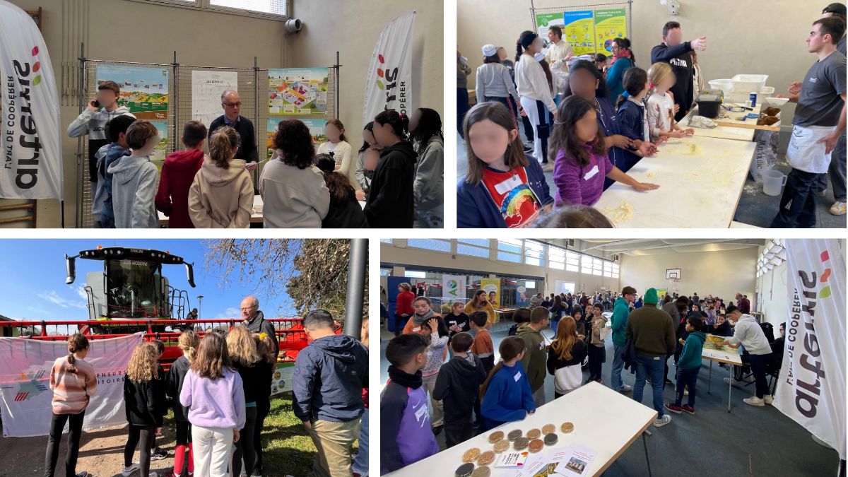 En parten. avec @UnigrainsGroup , @ARTERRIS11 et sa fil #MoulinsPyreneens présents pour 'Il y a de la vie dans les céréales en @Occitanie' pour les écoles de #Castelnaudary (CM1-2). #PAT ➡️urlz.fr/pZyQ @lacoopagricole @UnigrainsGroup @education_gouv @acmontpellier