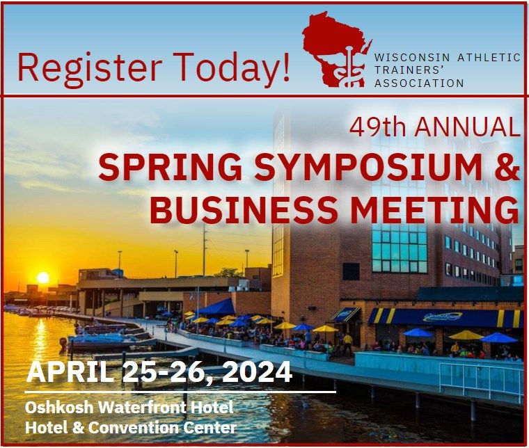 WATA_inc's tweet photo. Early bird room reservation pricing lasts until March 24th!!! Please call the Oshkosh Waterfront Hotel at (855) 230-1900 to reserve today!
Register for the annual meeting HERE: https://t.co/eiU2UPt5oK
#WisconsinATs #WATA #WiscoAT #athletictraining #ATSarehealthcare #begreAT https://t.co/U4VOpjN1VX