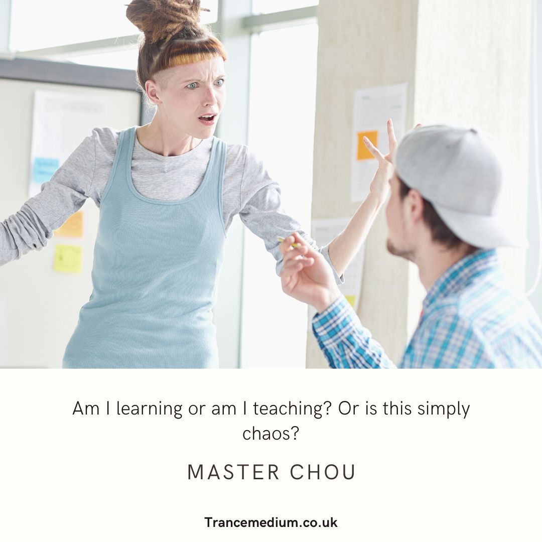 Am I learning or am I teaching? Or is this simply chaos? Master Chou explains more about this in his lecture - Life Lessons

➤ Purchase a copy of the recording to hear more
➤ Click link below

bit.ly/43nSMuY

#Soul-ledLiving #soulpurpose #soul #selfhelp