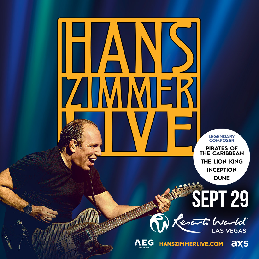 Tickets are on sale now for Hans Zimmer Live on September 29 at Resorts World Theatre! #HansZimmerLive rwlasvegas.com/entertainment/…