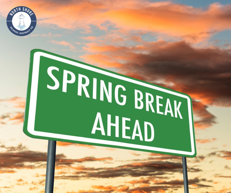 Happy Spring Break, NSSD112! We hope your week is filled with fun, relaxation and beautiful spring weather (today notwithstanding 😬). Stay safe and make the most of your well-deserved break. We can't wait to see all of the refreshed faces on April 1! #112leads