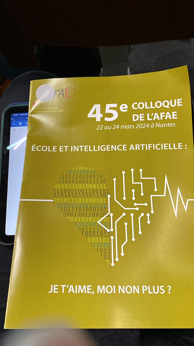 45e colloque de l’<a href="/afae_fr/">A.F.A.E.</a> . Et les biais dans l’IA ?  Il y a des biais ! Et peut-être est-ce préférable qu’il y ait des biais plutôt qu’un censeur qui fasse le tri . 
Remettre l’esprit critique au cœur des apprentissages. Penser contre soi même et penser contre l’IA ? <a href="/afae_fr/">A.F.A.E.</a>