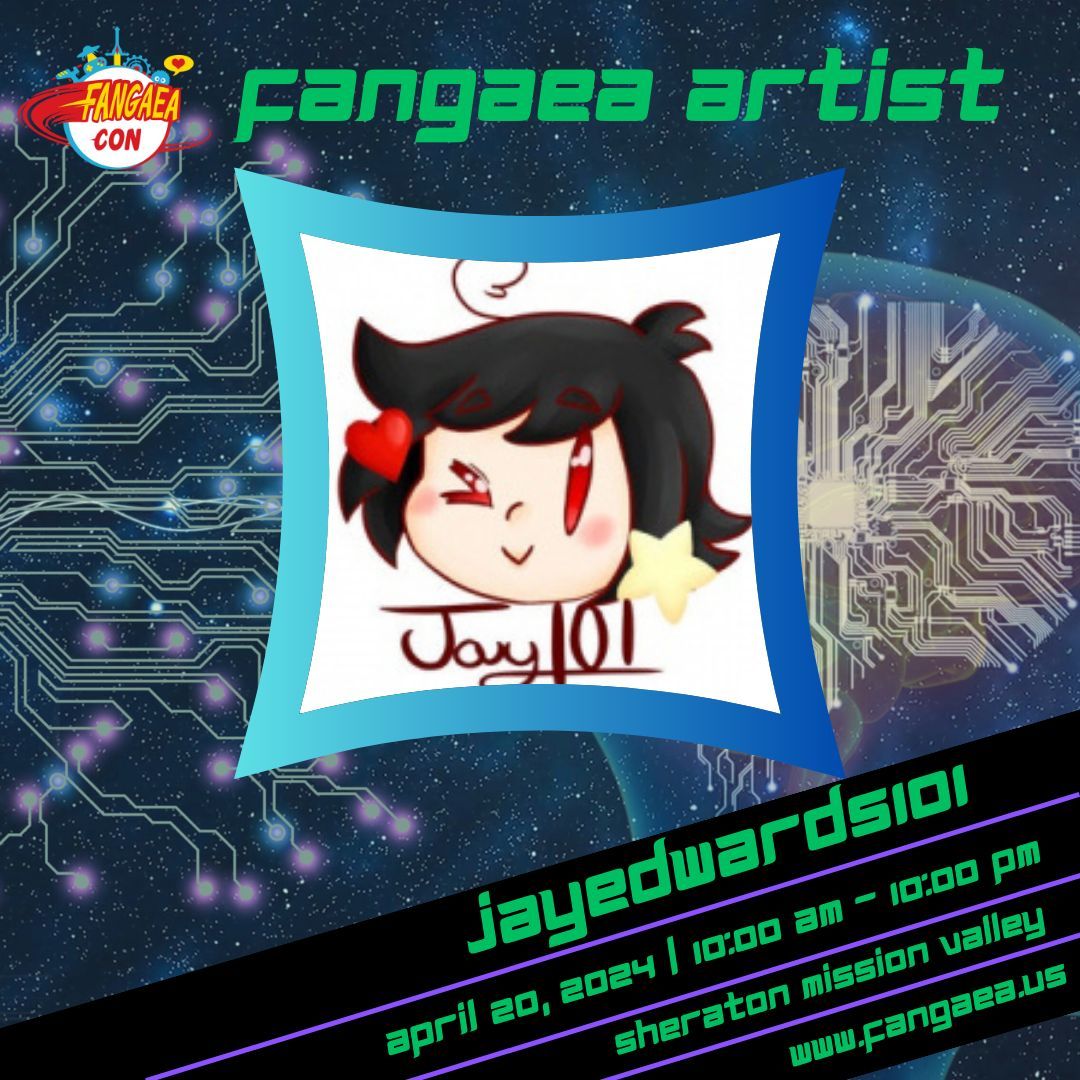 FangaeaCon's tweet photo. Our Friday just got happier w/ the delightful work of @jay_edwards101 , our featured artist for today π¨ Visit him at Fangaea 2024 coming to you Saturday, 4/20 at the Sheraton in Mission Valley π«
Get Tix today βΆοΈ https://t.co/n9C0JD2Exs
#fangaea #fangaeacon #jayedwards https://t.co/Hu1cnRyi8k