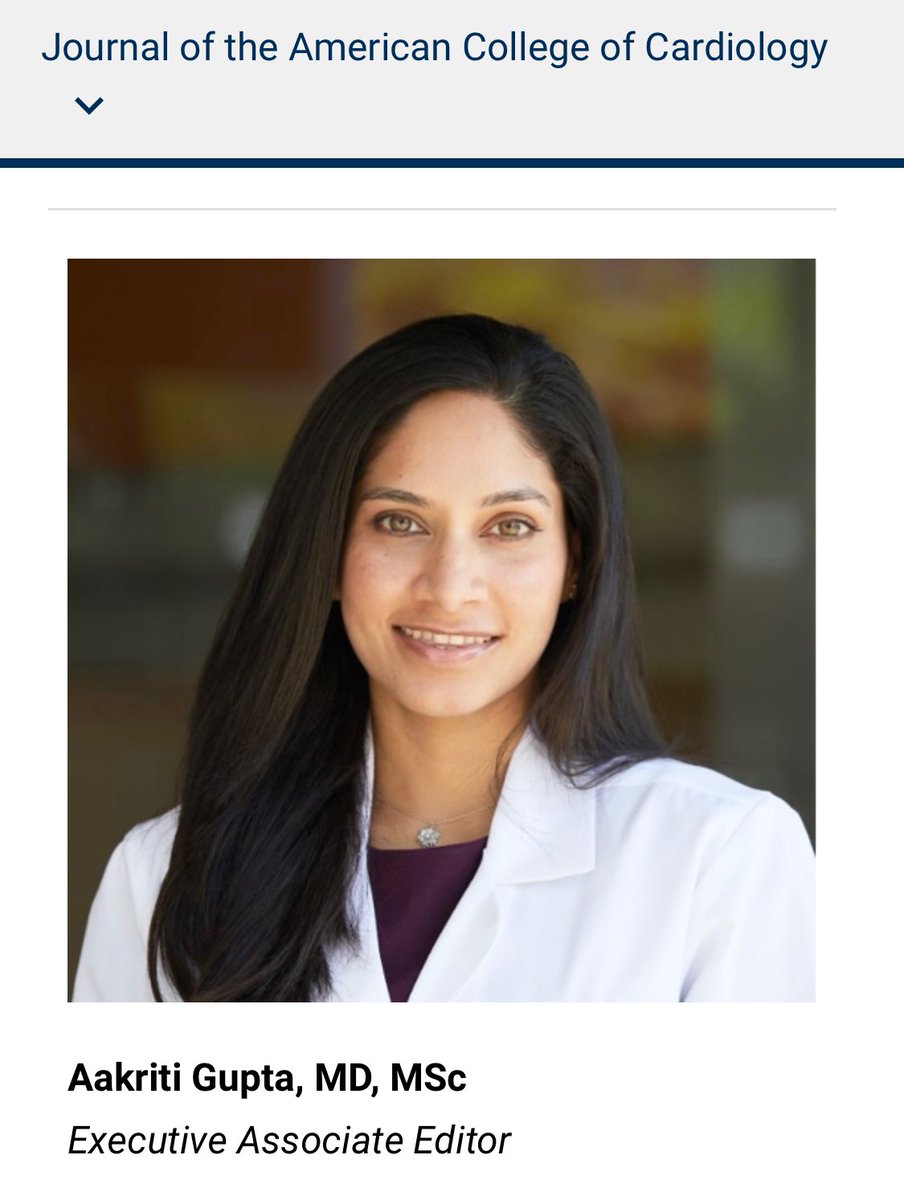 Congratulations @aakriti_15 on being appointed as Executive Associate Editor of #JACC! Huge honor for our stellar young interventionalist @SmidtHeart ! @CedarsSinaiMed