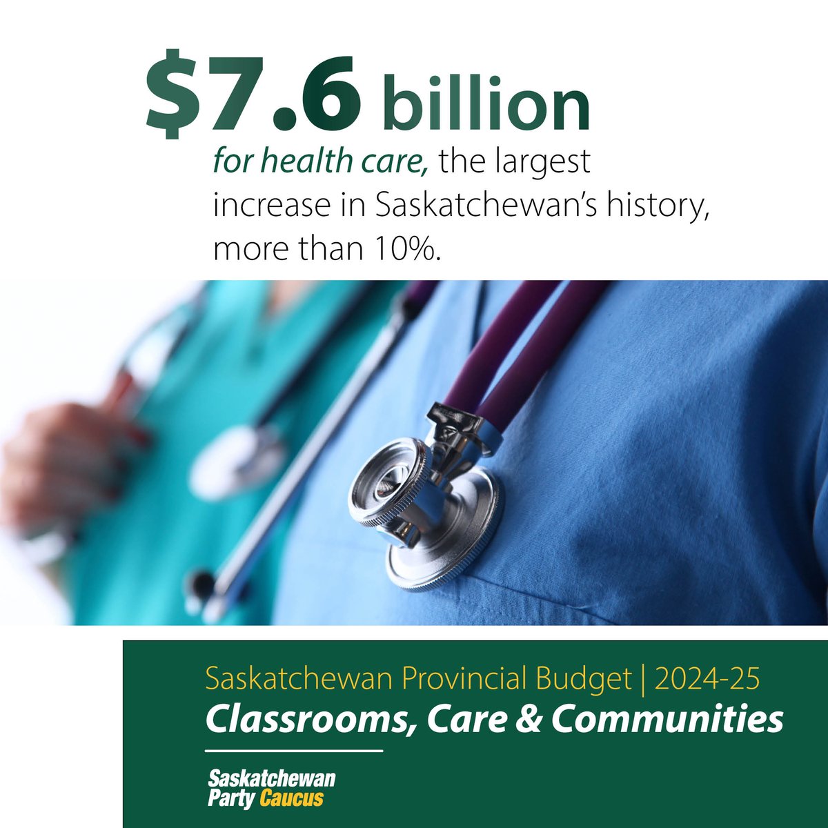 The 2024-25 budget includes key investments to improve health care, expand patient care and increase access to services to meet the demands of our growing population. Learn more at Saskatchewan.ca/budget.