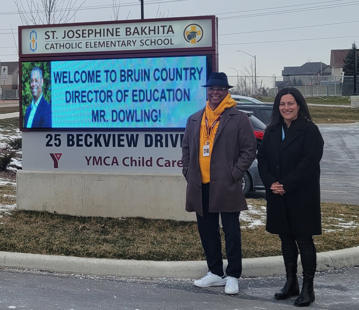 Thank you for your visit today, Mr. Dowling! #WCDSBStrengthen #WCDSBAwesome #WELCOMETOBRUINCOUNTRY