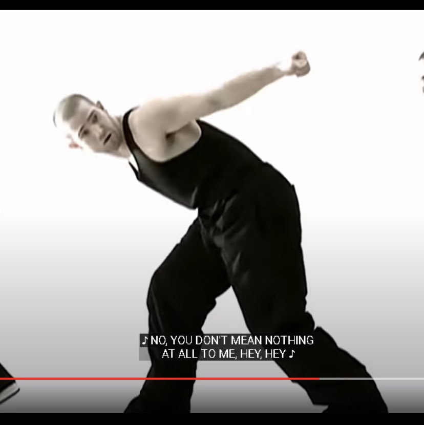 jaycerussell's tweet photo. Was playing music videos on my second monitor while I worked. Looked over and noticed this backup dancer in the video for ‘say it right’ by Nelly Furtado… @SStricklandMMA you’ve got some explaining to do. https://t.co/XAylW9EmFR