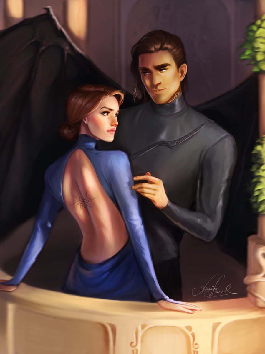 “For it was music between their souls. Always had been. And his voice was her favorite melody.” It is my pleasure to get to work with @amiranaval on my first Nessian piece🔥 It has been a long time coming but I am so happy! No reposts pls.